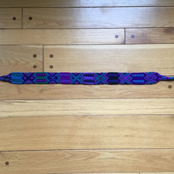 Vintage Crochet Macrame Colorful Belt main image 7